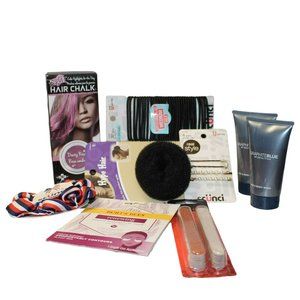 Beauty Grab Bag Hair Body Wash, Nail File, Hair Accessories See Pictures